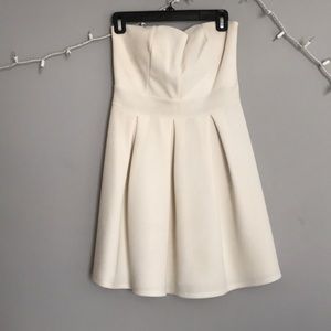 Windsor Ivory strapless skater dress size L